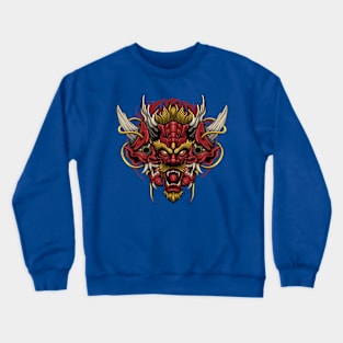 Japanese Oni Dragon Crewneck Sweatshirt